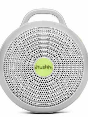 Hushh White and Lime Kids Portable Bluetooth Speaker with Carry Handle